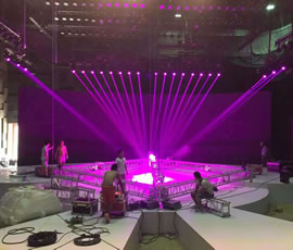 Sicheng stage lighting to help Zhejiang love Wei Di culture large-scale lighting show